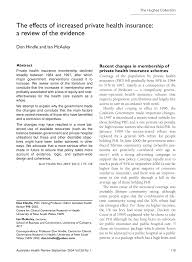 15.07.2021 · to encourage australians to take out private health insurance and to make it more affordable, the government may offer a rebate on health cover premiums known as the australian government rebate (agr). Pdf The Effects Of Increased Private Health Insurance A Review Of The Evidence