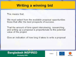 How to write a bid proposal. How To Write A Winning Bid Introduction To Proposal Writing Using The Pcm And Logical Framework Approach Ppt Download