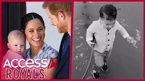 It was just a little over two weeks ago that meghan markle gave birth to her first child with prince harry: Archie Looks So Grown Up At Beach W Meghan Markle Prince Harry Youtube
