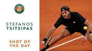 Greek tennis stars maria sakkari and stefanos tsitsipas will advance to the mixed doubles quarterfinals at the tokyo olympics after a win in a doubles match against the canadian duo gabriella dabrowski and felix auger aliassime on wednesday. Shot Of The Day 11 Stefanos Tsitsipas I Roland Garros 2020 Youtube