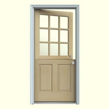 Jeld Wen Dutch Hemlock 9 Lite Unfinished Prehung Front Door With Primed White Auralast Jamb And Brickmold O11119 The H Jeld Wen Entry Doors Windows And Doors