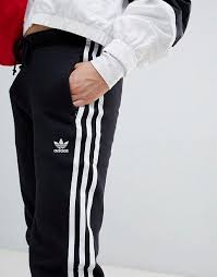 Adidas Originals Three Stripe Cuffed Sweatpants In Black Adidas Originals Adidas Originals Three Stripe Cuffed Sweat Pants In Black Adidas Adidas Originals Sweatpants