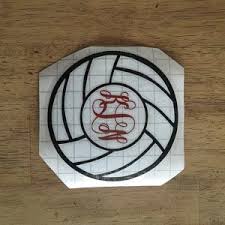Download Volley Ball Frame For Monograms Svg Dxf Eps Svgmonograms