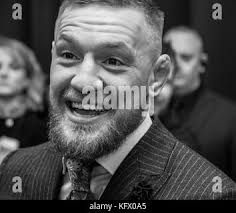 Professional MMA fighter Conor McGregor walks