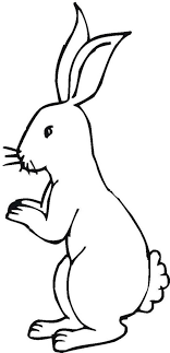 Rabbits move very rapidly, due to their long hind legs and shorter front legs. Little Bunny Standing On His Feet Coloring Page Download Print Online Coloring Pages For Free Bunny Coloring Pages Coloring Pages Cartoon Bunny