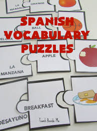 As kids read more in 1st and 2nd grades, they begin to improve their spelling skills. 3 Part Spanish Vocabulary Puzzles Teach Beside Me