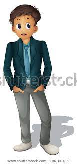 Illustration Businessman Standing On White Stock Illustration 106180103 Male Cartoon Characters Stock Illustration Business Man