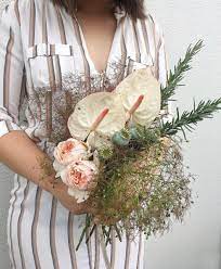 Loyome wedding bridal bouquet, wedding bride bouquet, wedding holding bouquet with artificial roses lace long ribbon, perfect for wedding, church (wine red bouquet). Trendspotting 30 Wild Wispy And Overgrown Wedding Flowers Ruffled