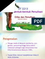 Plagiarisme merupakan tindak pelanggaran terhadap hak kekayaan intelektual. Tajuk 8 Etika Dalam Penulisan Dan Plagiat