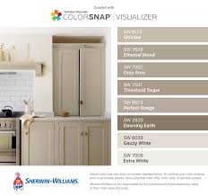 I Found These Colors With Colorsnap Visualizer For Iphone By Sherwin Williams Shiitake Sw Basement Laundry Room Makeover Taupe Walls Taupe Kitchen Cabinets