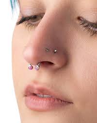 Internally Threaded Claw Set Synthetic Opal Ball Ends Horseshoe Circular Barbell