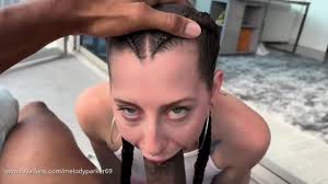 Goth Babe Gets Bbc On Balcony - Melody Parker - EPORNER