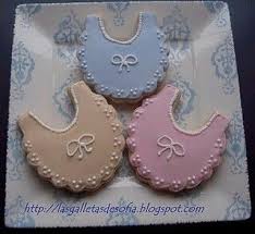 Baberos Galletas De Nina Bebe Galletas Decoradas Bebe Galletas De Baby Shower