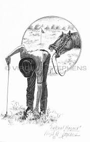 Pencil Drawings And Sketching Lateral Hazzard Cowboy Golf Pencil Drawing By Western Artist Virgil C Western Artist Western Painting Canvas Western Art