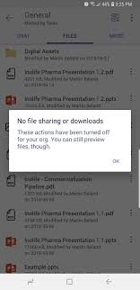 Launched in 2017, this communication tool integrates well with office 365 and other products from the microsoft corporation. Not Allowed To Download Files Onedrive And Teams Mobile App Microsoft Community