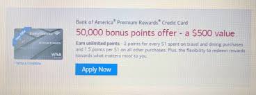 Bank of america high end credit card. Update Confirmed 95 Af More Details Bank Of America Premium Rewards Credit Card 50 000 Points 2x On Travel Dining 1 5x On All Other Purchases New Card Not Available