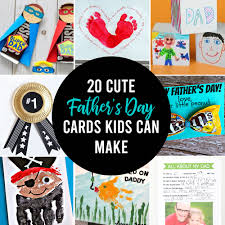 In this list, you'll find handmade cards, small crafts, and even some ideas that can double as their gift. 20 Adorable Father S Day Card Ideas For Kids To Make It S Always Autumn