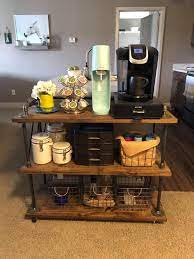 When autocomplete results are available use up and down arrows to review and enter to select. Industrial Bar Cart In 2020 Coffee Bar Home Coffee Bars In Kitchen Coffee Bar Cart