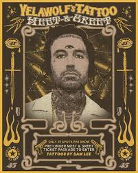 We've added a special piece to the meet and greet .. my long time brother  and tattoo artist is jumping