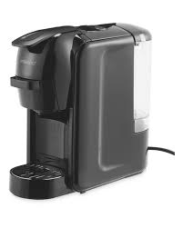 De'longhi coffee machines and tassimo coffee machinescover a broad range of preparation styles and model designs, from traditional, contemporary, to filter, pod coffee machines, espresso and bean to cup. Black 3 In 1 Coffee Pod Machine Aldi Uk