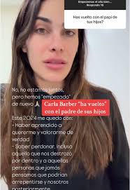Carla Barber regresa con el padre de sus hijos