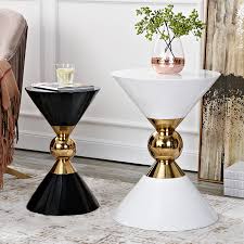 39 long side table live edge solid acacia wood lathe burnt black 1831. Luxurious Style Living Room Side Tables Gold Tea Table Sofa End Table White And Black Side Coffee Table Coffee Tables Aliexpress
