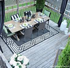 Black And White Deck Decor Summer Deck Decor Ideas For Outdoor Living Summer Deck Decor Outdoor Deck Decorating Summer Deck