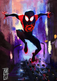 Y All I Watched Spider Man Into The Spiderverse Today And I Just Had To Draw Something Spiderman Drawing Spiderman Art Miles Morales Spiderman