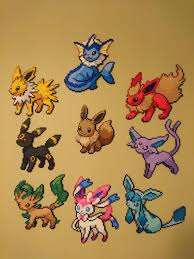Pokemon 31 38 Eevee And All Eeveelutions By Magicpearls Pokemon Perler Beads Perler Bead Art Diy Perler Beads