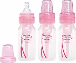 72239124390 Dr Brown S Natural Flow Standard Baby Bottles Pink 3 Pack Bpa Free