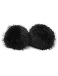 Buy La Carrie Women S Snakeskin Print Faux Fur Wrist Cuffs Winter Fox Furry Bands Arm Warmer Online Topofstyle