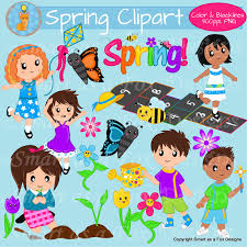 Spring Activities Children Clipart Spring Activities Clip Art Kids Clipart