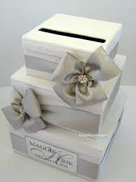 Have a look around for suitable hat boxes, you will want a plain color if you want to decorate it yourself. Wedding Card Box Money Card Box Gift Card Box Card Holder White Wedding Box Silver Wedding Card Holder Cards Post Box Custom Card Box Wedding Wedding Gift Card Box Silver Wedding