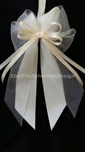 10 Antennenschleifen Autoschleifen Hochzeit Creme Champagner Perlenherz Bogen Hochzeit Diy Autoschleifen Hochzeit Autoschleifen