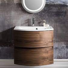 Vanity units are some of the most popular bathroom furniture items. Crosswater Svelte American Walnut 60 Vanity Unit Basin Bathroom Furniture Sanctuary Bathrooms