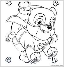These beautiful creatures set the mind on fantasy and dreaming. Super Hero Rubble Paw Patrol Coloring Pages Cartoons Coloring Pages Coloring Pages For Kids And Adults