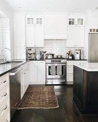 White Kitchen Dark Floors