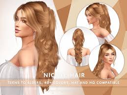 Become a patron of itskatato today: Sonyasims Nicole Hair Patreon Early Access The Sims 4 Catalog
