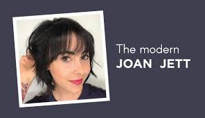 Styles with bangs to dress up your locks withjoan jett hairstyles styling. Short Hair With Bangs The Modern Joan Jett Scott J Aveda Salons