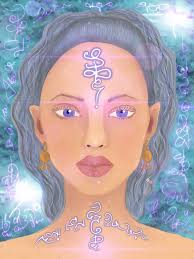 A channeling from my Lyran guide. We are "Community". Looks like a light  code slipped in there when I took the photo. With Love 💜