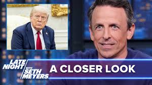 Seth takes a closer look at Trump writing a 400-word Truth Social post  about how nobody cares about Jeffrey Epstein, Republicans forcing through a  heinous plan to kick millions off health insurance to ...