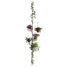 Floor to ceiling plant stand. Hershii 5 Layer Indoor Plant Pole Spring Tension Rod Corner Flower Display Rack Adjustable Plant Pot Stand Holder Telescopic Floor To Ceiling Shelf Space Saving Ivory Buy Online In Maldives At Maldives Desertcart Com