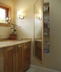 A spacious one close to the sink, for instance, can successfully replace bulkier shelves. Built Ins Boost Storage In Small Bathrooms