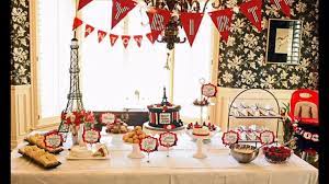 Party circles for instant parisian decoration on party ware such as dishes, glasses or stands. Paris Themed Party Decorating Ideas Youtube