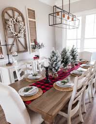Christmas Buffalo Plaid Table Runner 13x Christmas Kitchen Decor Christmas Apartment Christmas Decorations Apartment
