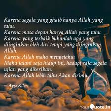 Allah sudah mewahyukan satu nama yang indah dalam injil, yaitu kasih: Karena Segala Yang Ghaib Quotes Writings By Anna Widyasari Yourquote