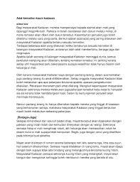 Satu pertiga dari penduduk sabah adalah berbangsa. Adat Kematian Kaum Kadazan