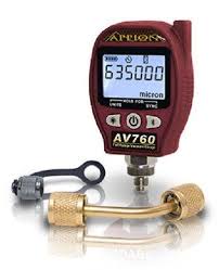 Micron gauge for vacuum pump. Appion Av760 Full Range Digital Vacuum Gauge 357 Refrigeration And Air Conditioning Hvac Tools Gauges