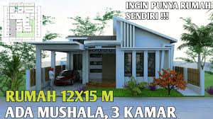 Arti lt/lb pada iklan rumah/properti. Desain Rumah Minimalis 12x15 Animasi Model Dan Denah Youtube