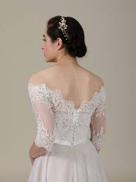 Off Shoulder Lace Bolero Wedding Jacket Wedding Dress Topper Lace Bolero Wedding Dress Topper Wedding Dress Topper